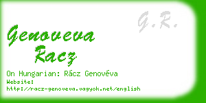 genoveva racz business card